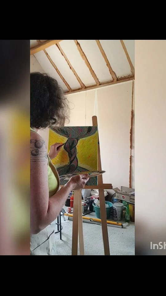 Suite et fin de cette nouvelle peinture 

#treepaint 
#artistefrançaise 
#artcontemporain 
#expressionism
